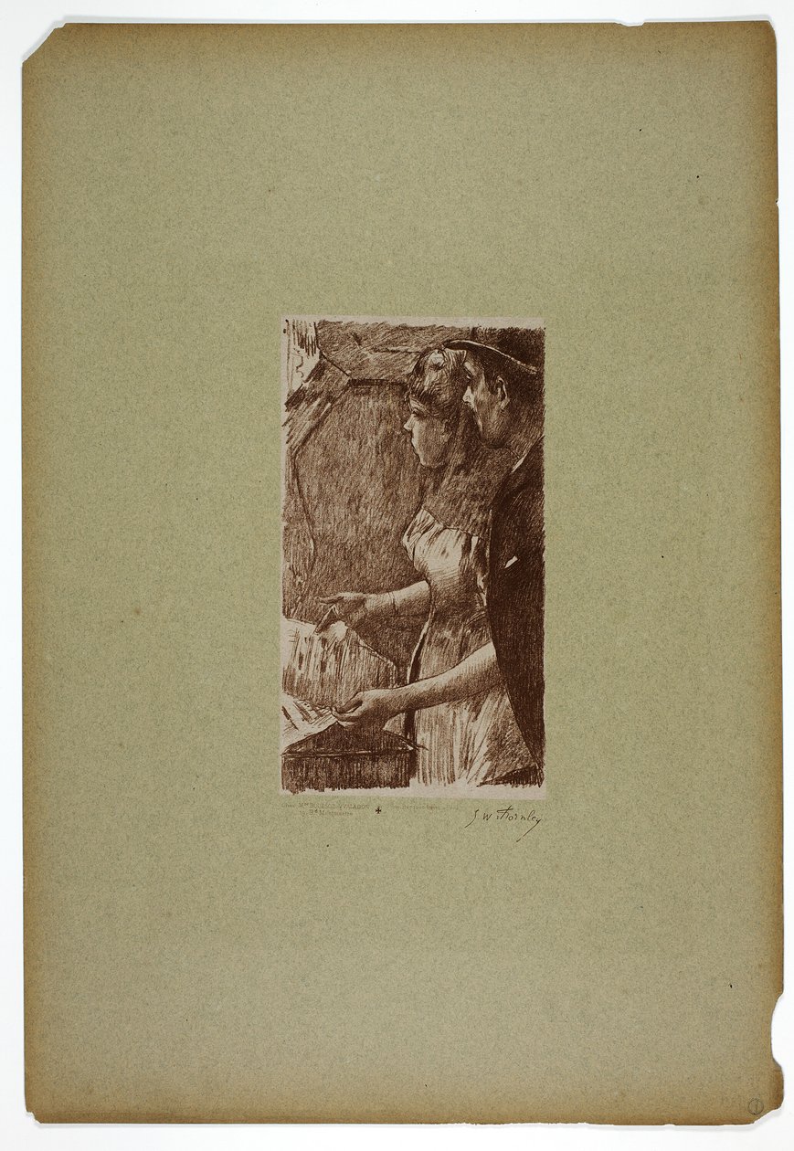 Piosenkarz czeka autorstwa Georges William Thornley
