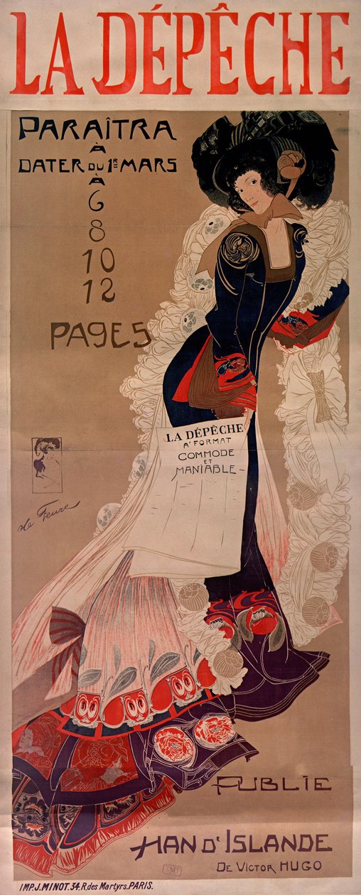 Dyspozytornia, ok. godz. 1900. autorstwa Georges de . Feure