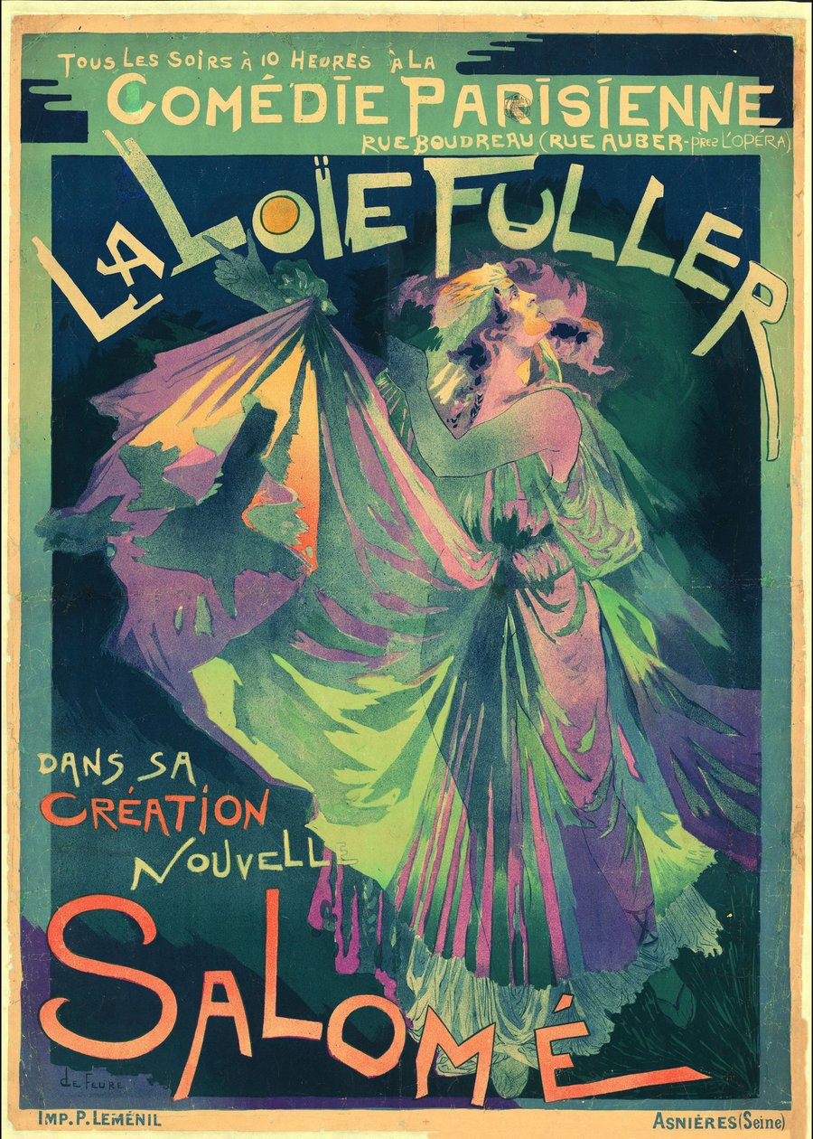 Loie Fuller jako Salome, 1895. autorstwa Georges de . Feure