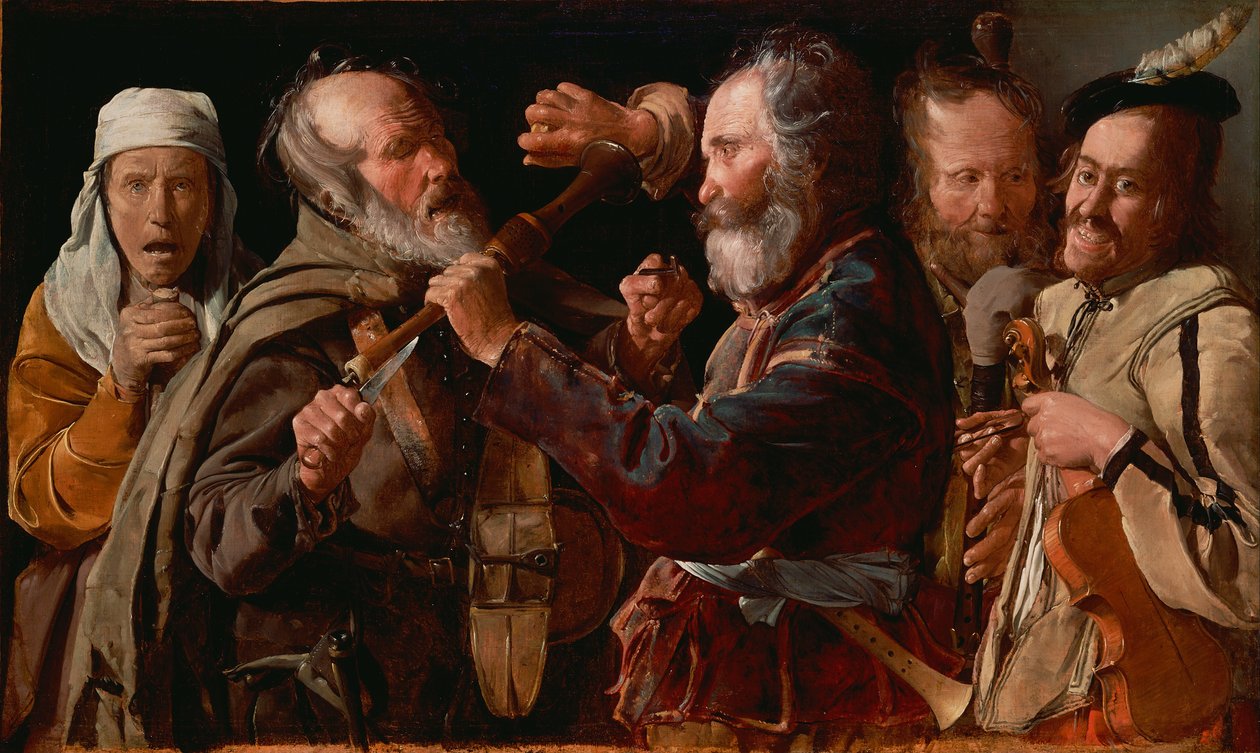 Bójka muzyków autorstwa Georges de La Tour
