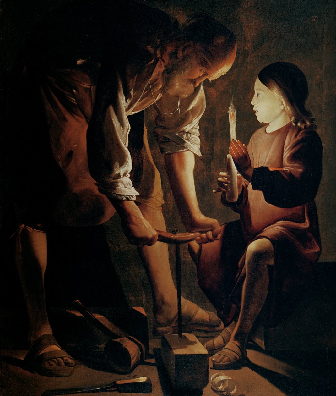 Święty Józef, cieśla autorstwa Georges de La Tour
