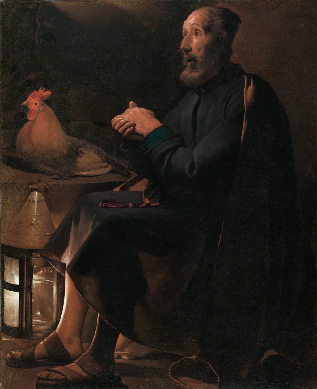 Święty Piotr skruszony autorstwa Georges de La Tour