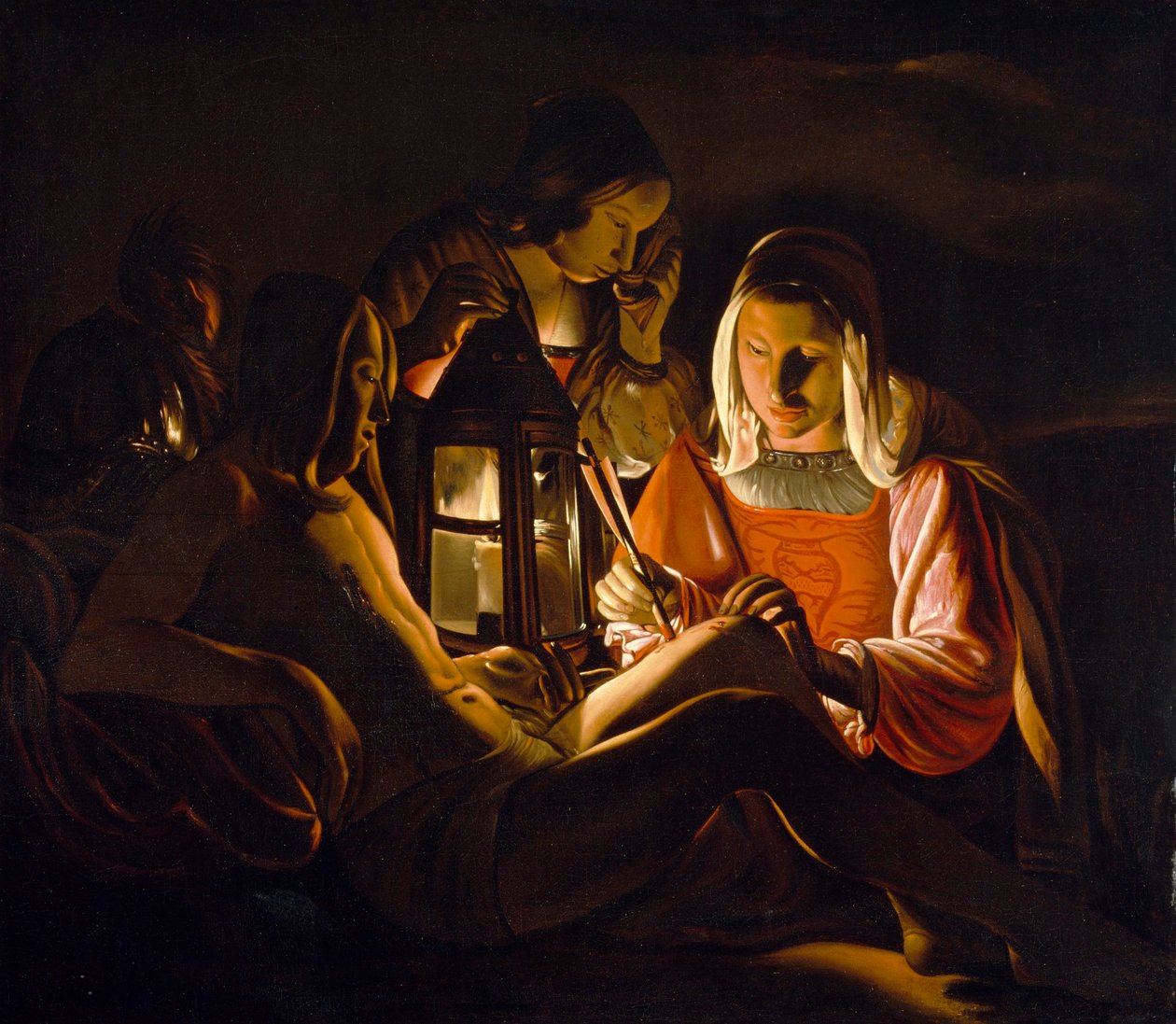 Święty Sebastian pielęgnowany przez świętą Irenę autorstwa Georges de La Tour
