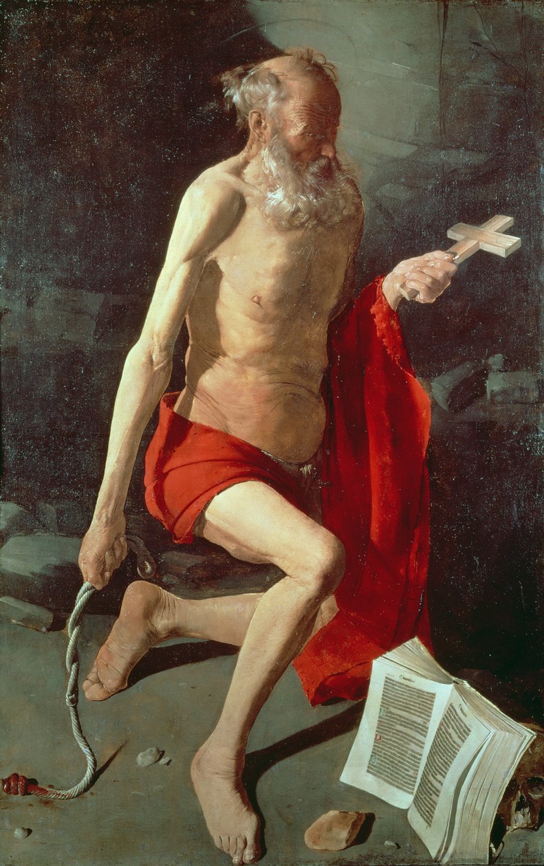 Św. Hieronim, ok. 1620 autorstwa Georges de La Tour