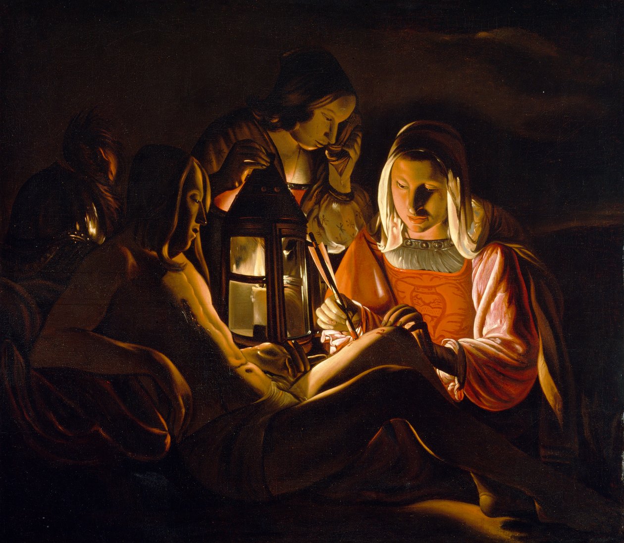 Św. Sebastian pod opieką Ireny, ok. 1638-39 autorstwa Georges de La Tour