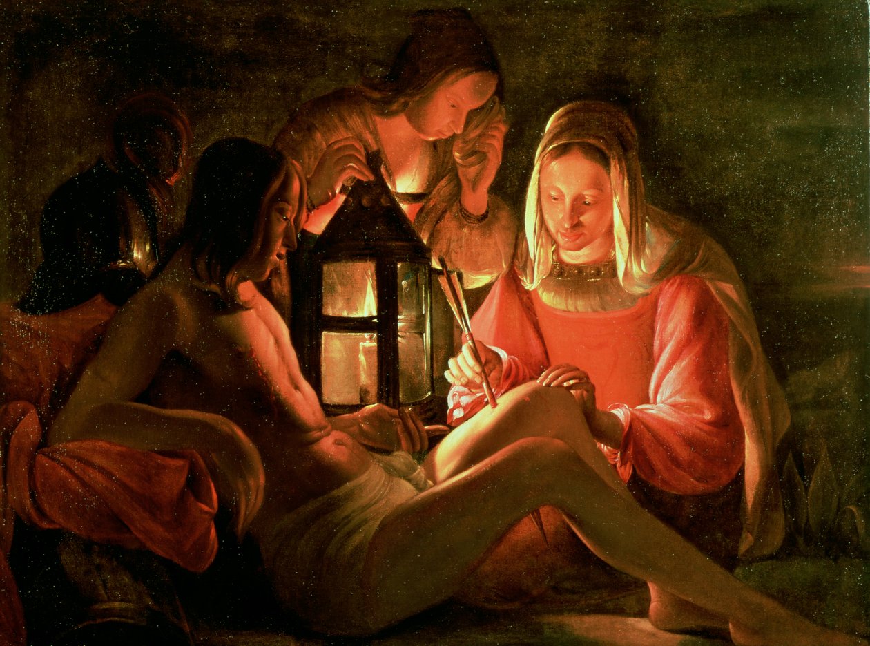 Św. Sebastian pod opieką Świętej Niewiasty autorstwa Georges de La Tour