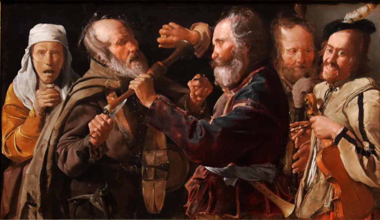 Bójka muzyków autorstwa Georges de La Tour