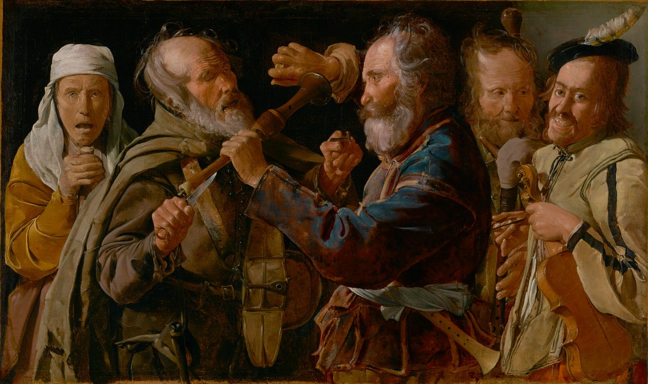 Bójka muzyków autorstwa Georges de La Tour
