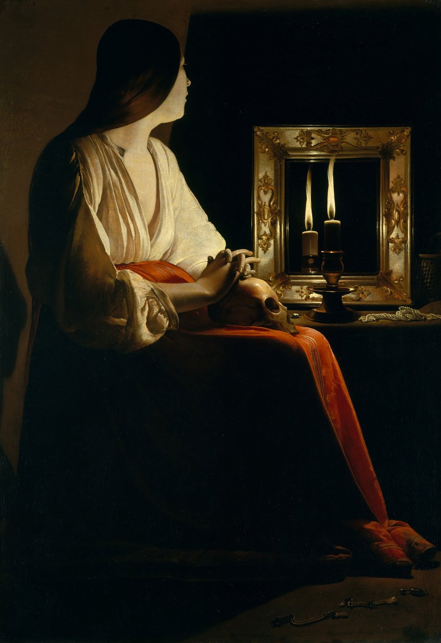 Magdalena pokutująca, ok. godz. 1640. autorstwa Georges de La Tour