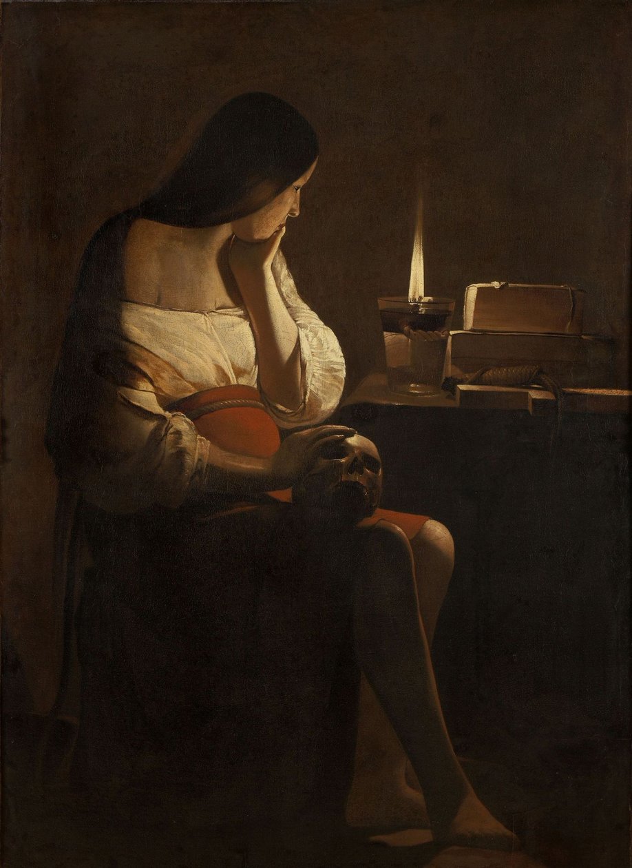 Skruszona Maria Magdalena autorstwa Georges de La Tour