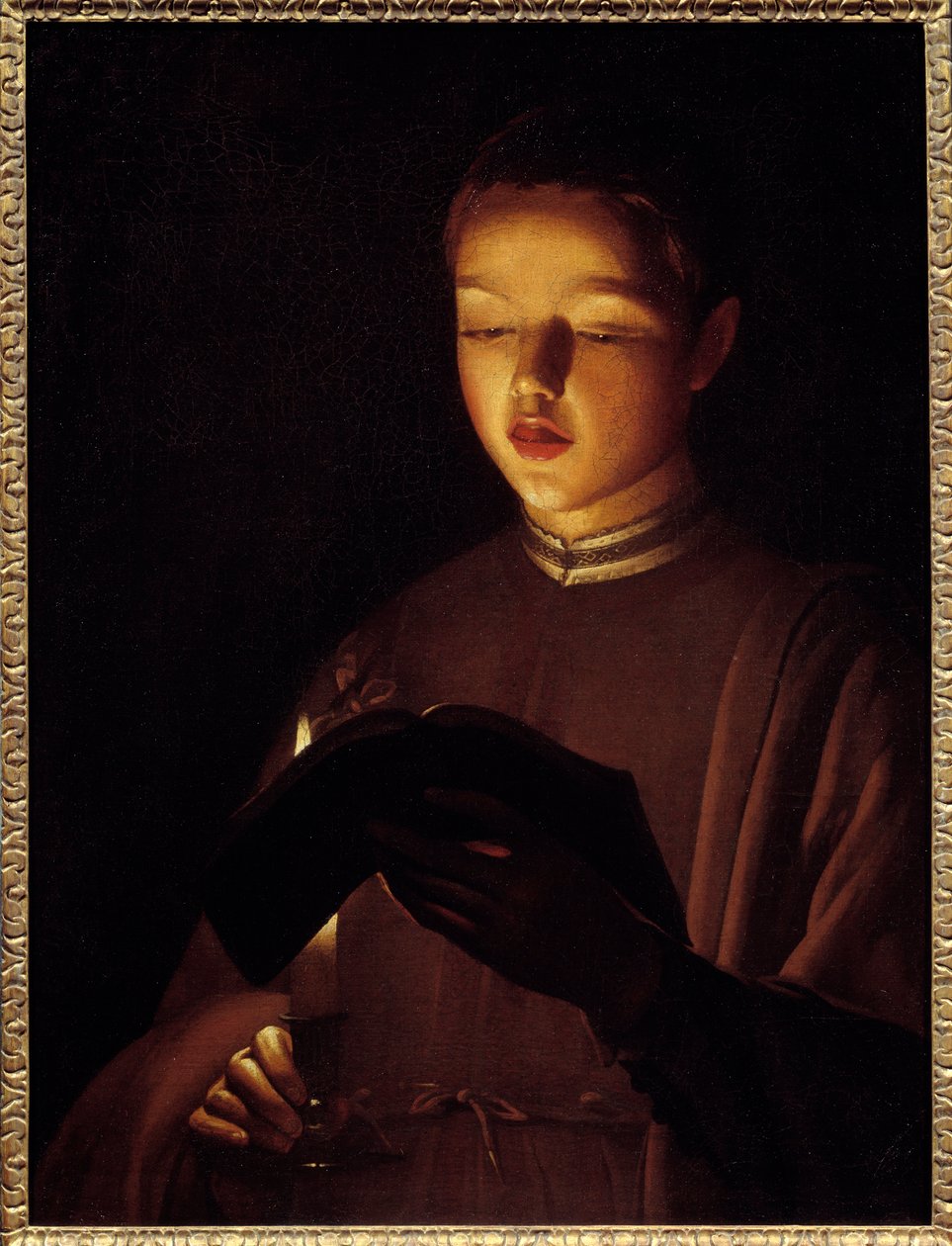 Młoda piosenkarka. Obraz Georgesa De La Toura (1593-1652) autorstwa Georges de La Tour