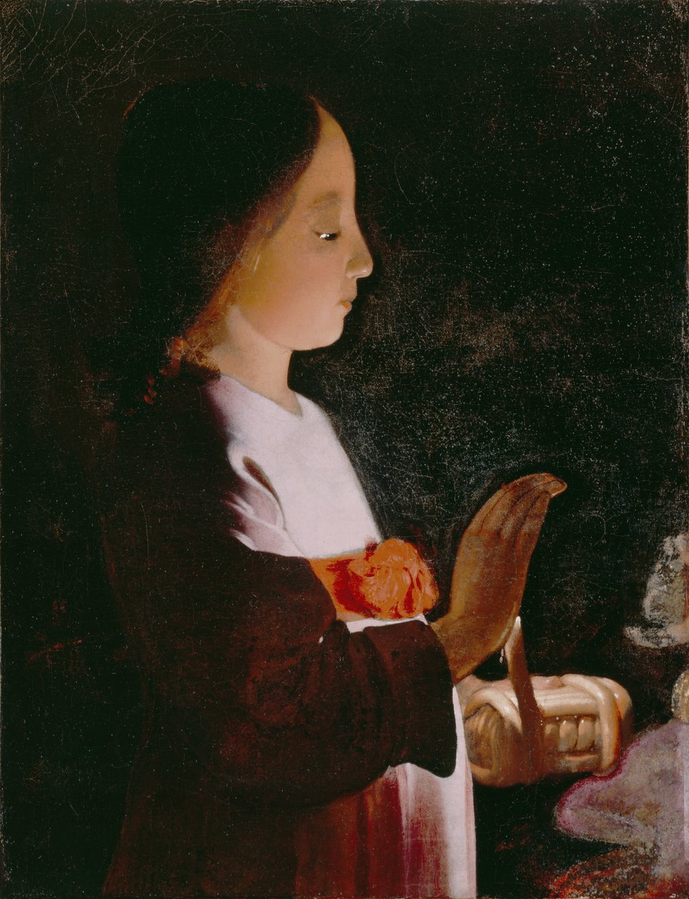 Młoda Dziewica Maryja, c.1640 autorstwa Georges de La Tour