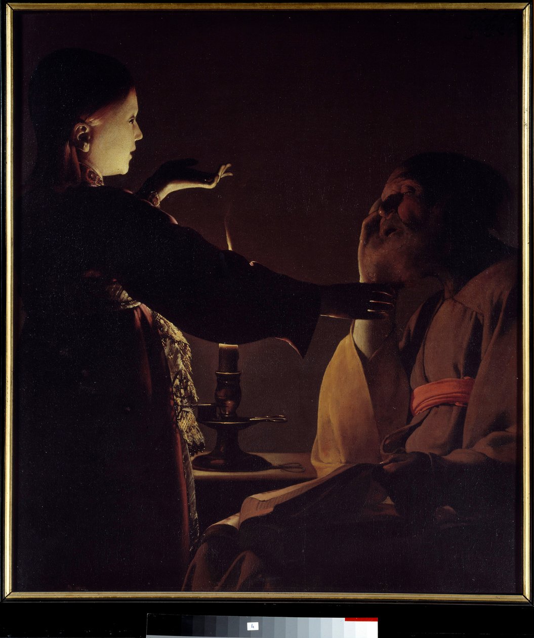 Pojawienie się Anioła św. Józefowi (znane również jako Sen św. Józefa). Obraz Georges de La Tour (1593-1652) autorstwa Georges de La Tour