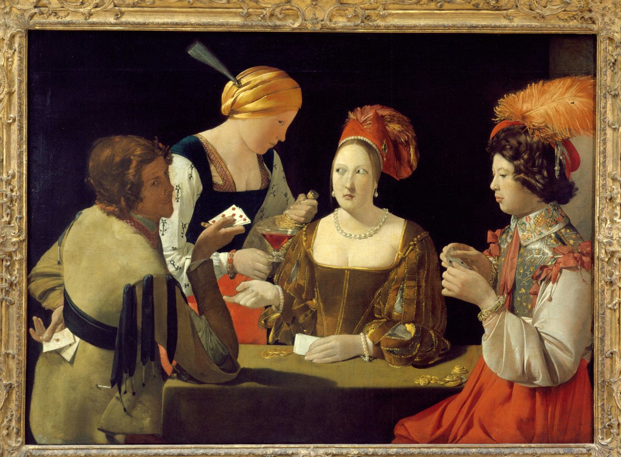 Cheeur z asem diamentów - Georges de La Tour, Luwr, ok.1635 autorstwa Georges de La Tour