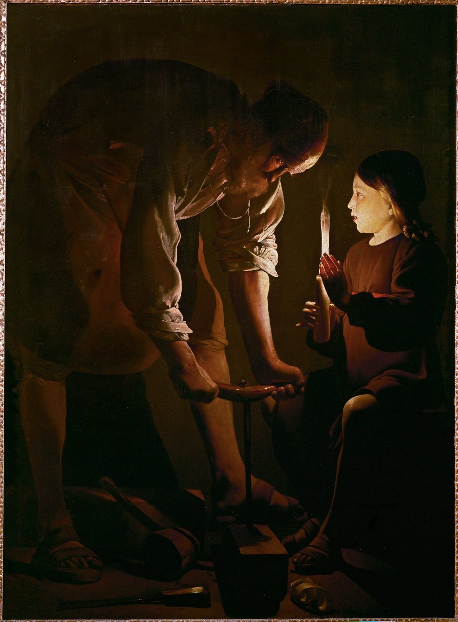 Saint Joseph Carpenter ... autorstwa Georges de La Tour