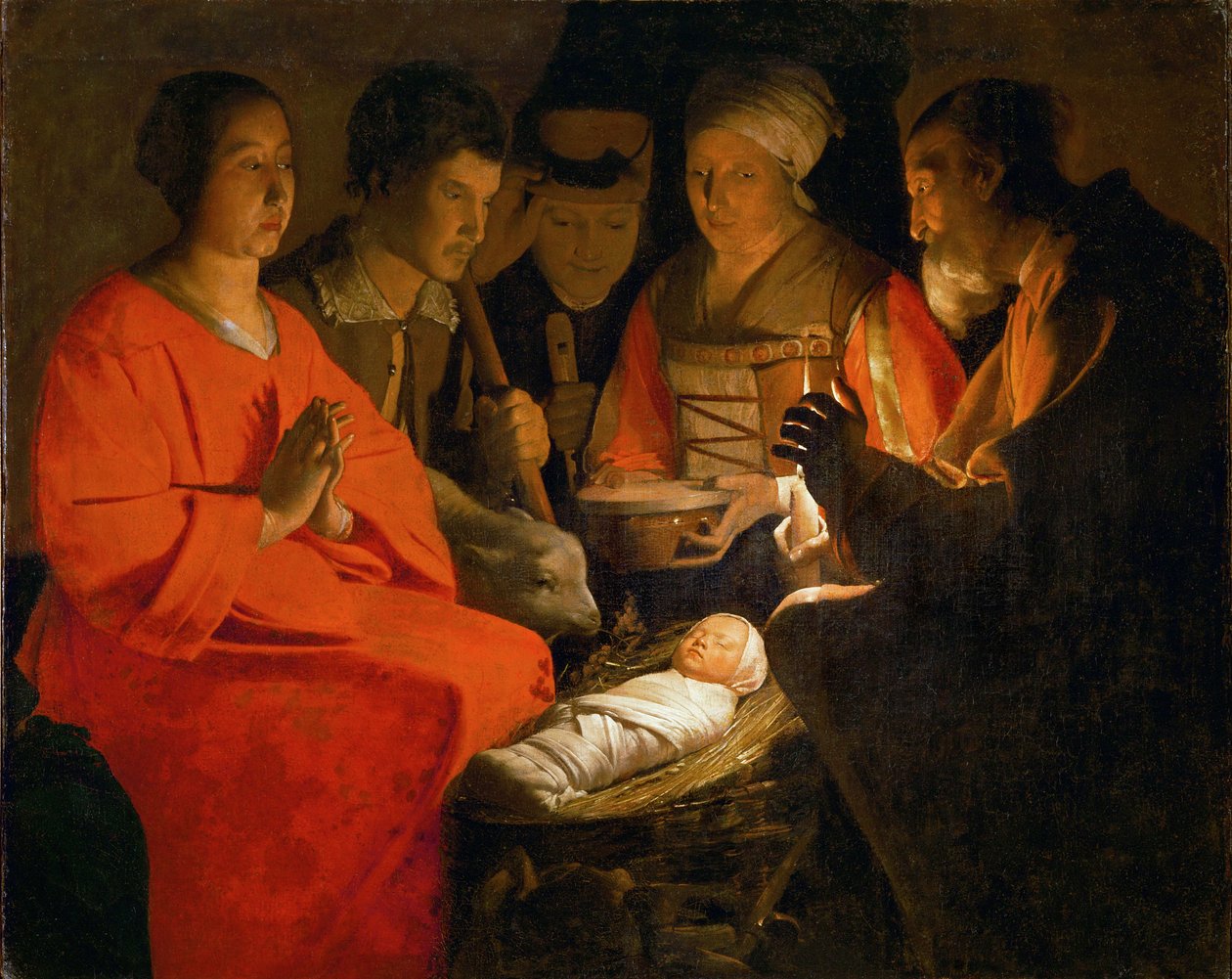 Adoracja pasterzy ... autorstwa Georges de La Tour