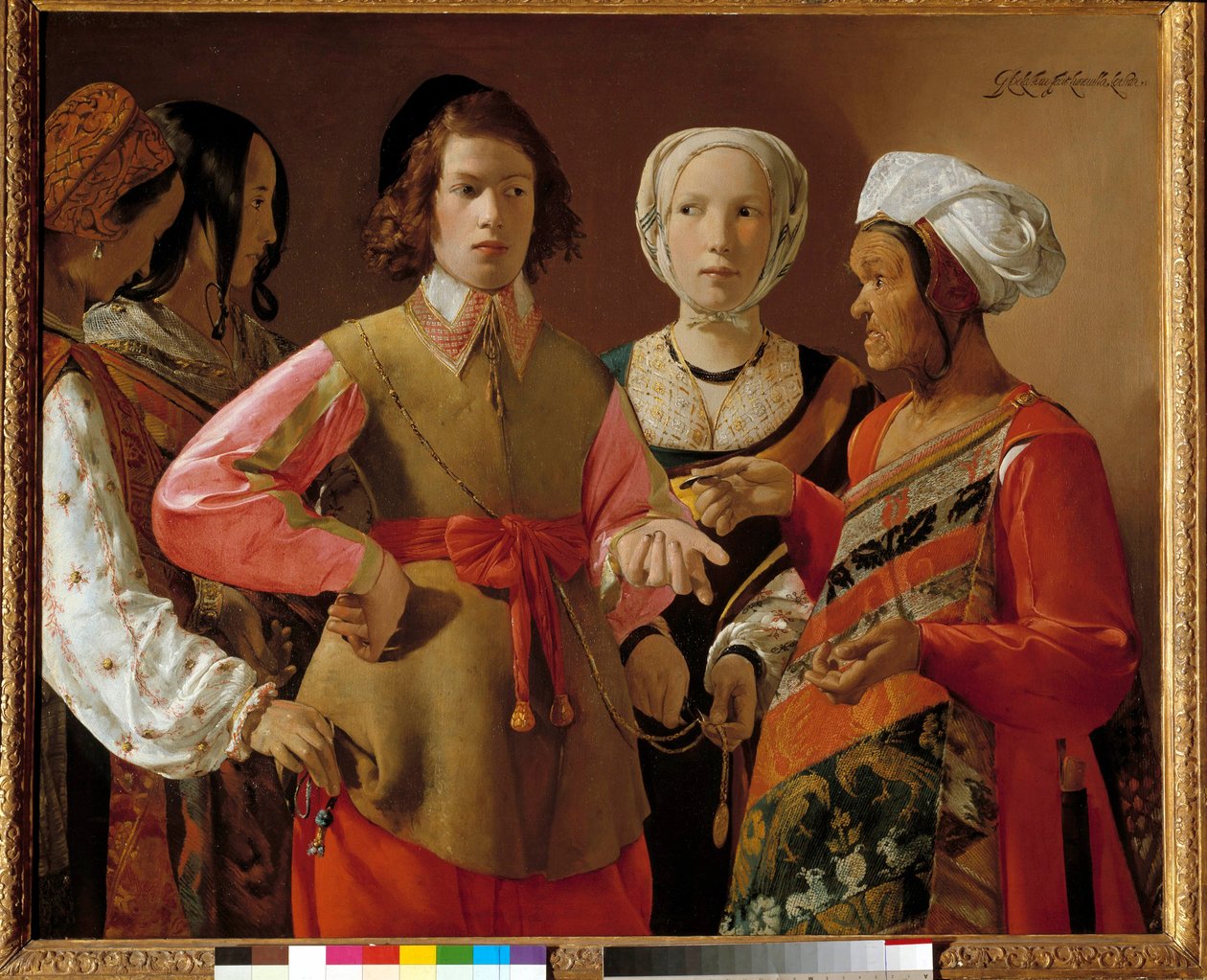 Wróżka Obraz Georgesa de La Toura (1593-1652) ok. 1630 r., niedz. 1,01x1,23 m Nowy Jork. Muzeum metropolitalne autorstwa Georges de La Tour