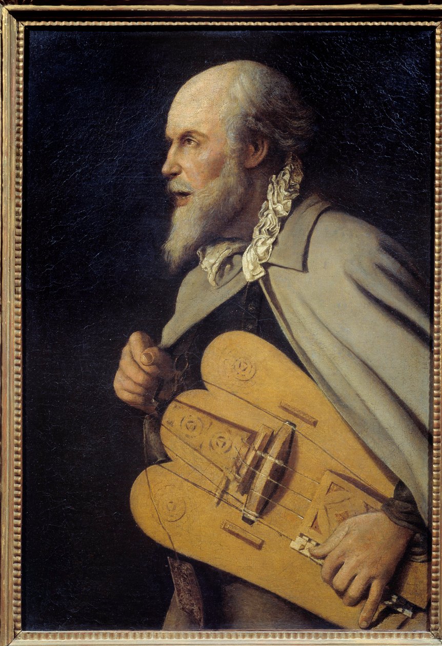 Stary człowiek. Obraz Georgesa De La Toura (1593-1652) autorstwa Georges de La Tour