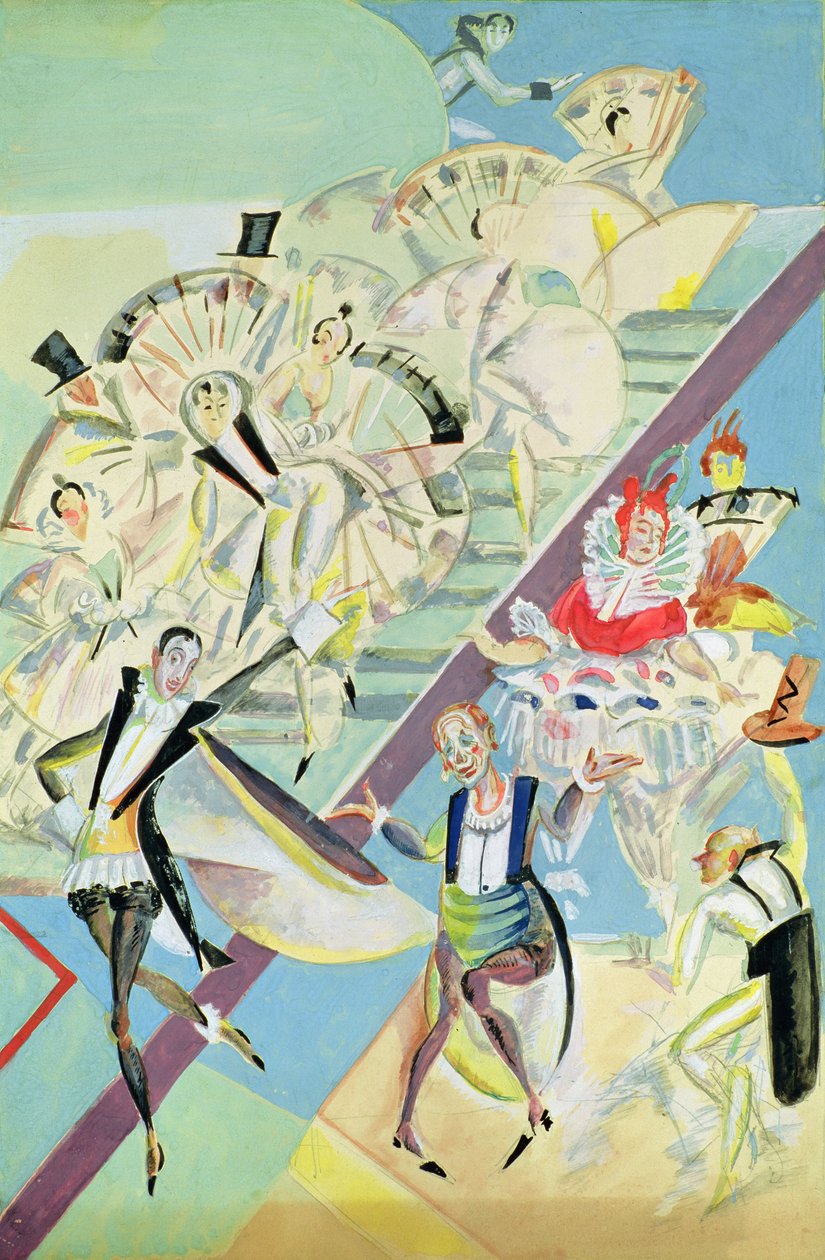 Scenografia do operetki „Girofle-Giroflia” Alexandre Charles Lecocq autorstwa Georgy Bogdanovich Yakulov