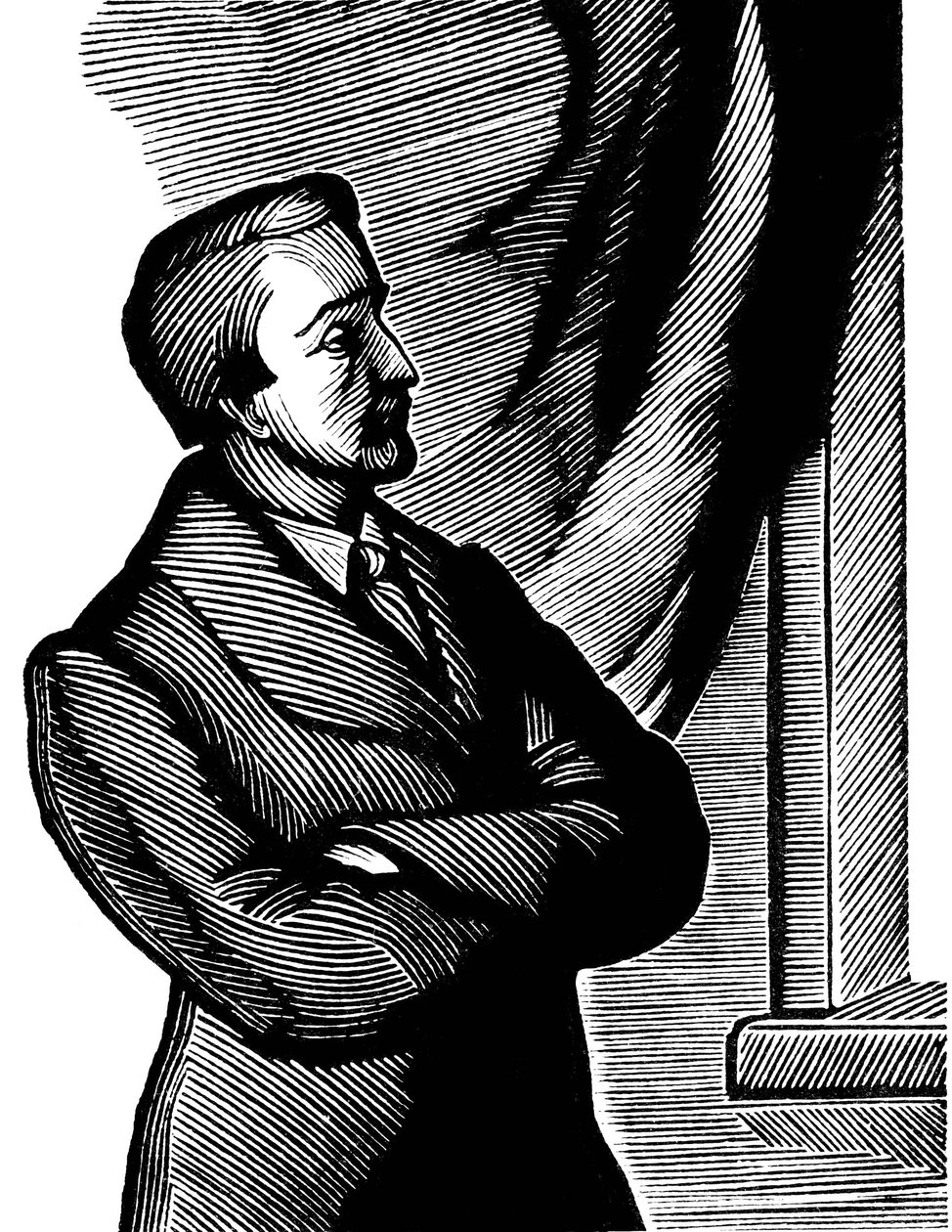 Heinrich Heine, XIX-wieczny poeta niemiecki, 1934. autorstwa Georgi Yecheistov