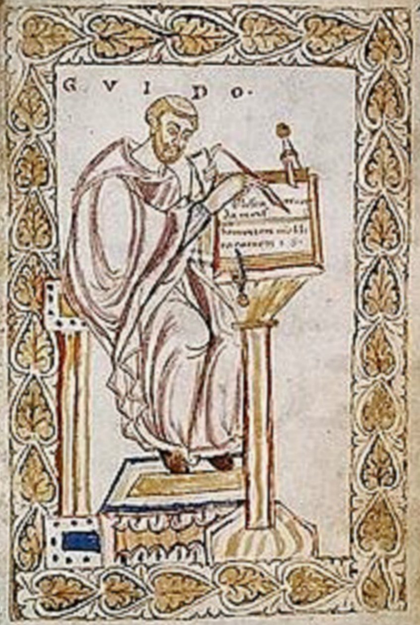 Guido z Arezzo, 1100 (21767410058) autorstwa Georgia Levan Ramishvili from Tbilisi