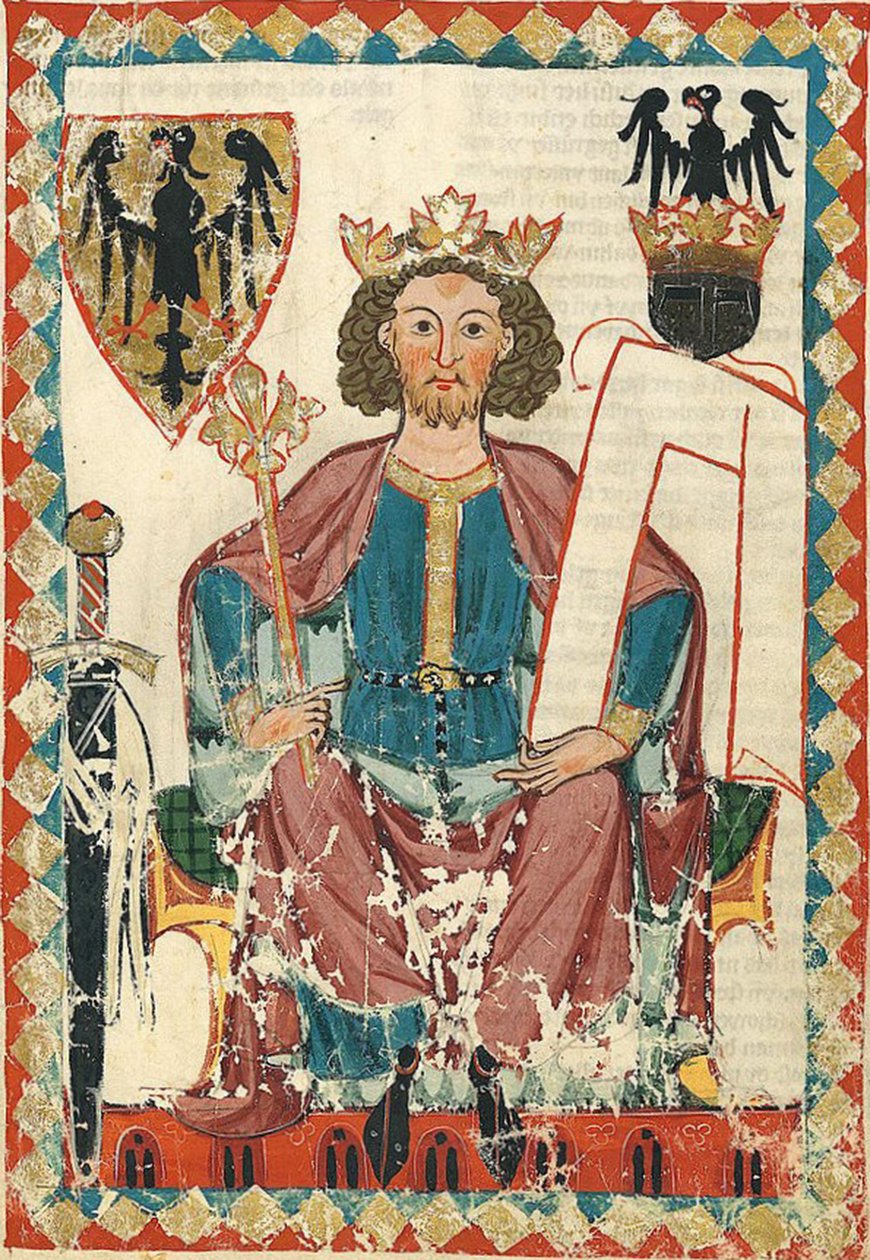 Henryk VI, Święty Cesarz Rzymski, Codex Manesse, ~1305-15 (34178450532) autorstwa Georgia Levan Ramishvili from Tbilisi