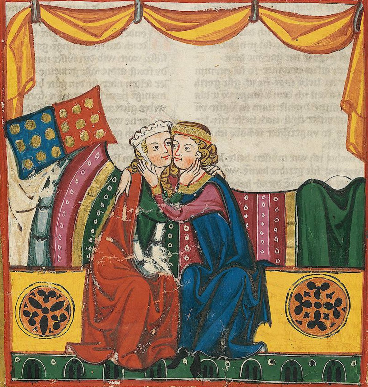 Hugo von Werenwag, z Codex Manesse, 1305-15 (42640388224) autorstwa Georgia Levan Ramishvili from Tbilisi