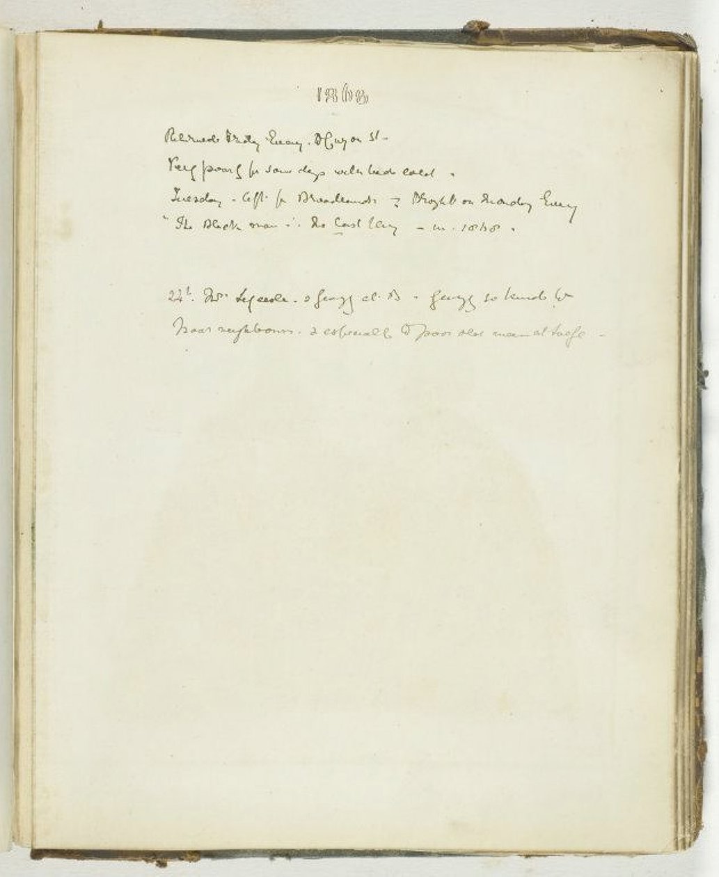 Bez tytułu [strona tekstu odnoszącego się do Broadlands], 1868. autorstwa Georgina Cowper