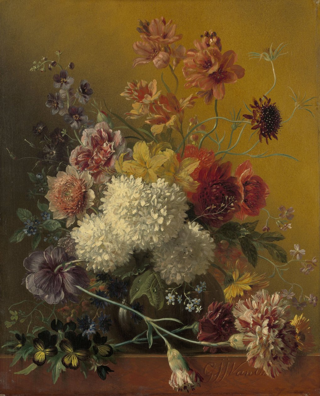 Martwa natura z kwiatami autorstwa Georgius Jacobus Johannes van Os