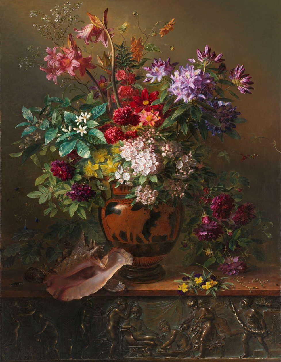 Martwa natura z kwiatami w greckim wazonie: Alegoria wiosny Martwa natura z kwiatami w greckim wazonie: Alegoria wiosny autorstwa Georgius Jacobus Johannes van Os