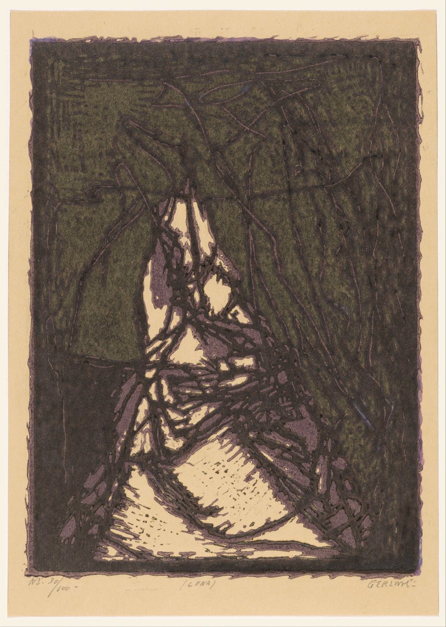 Lena (oryginalny tytuł na obiekcie) autorstwa Ger Ladage (signed by artist)