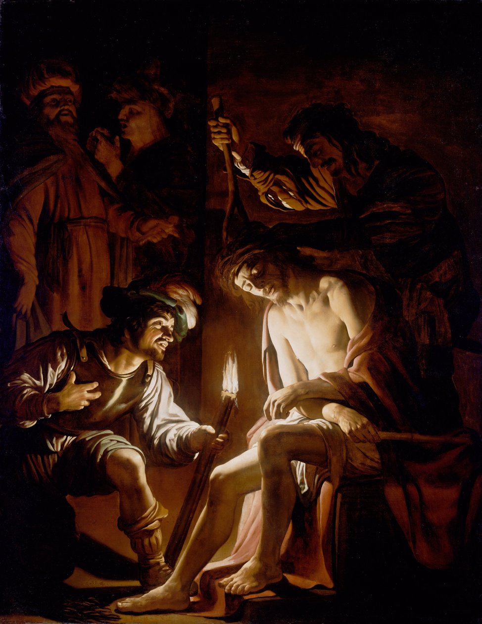 Chrystus ukoronowany cierniem autorstwa Gerrit van Honthorst