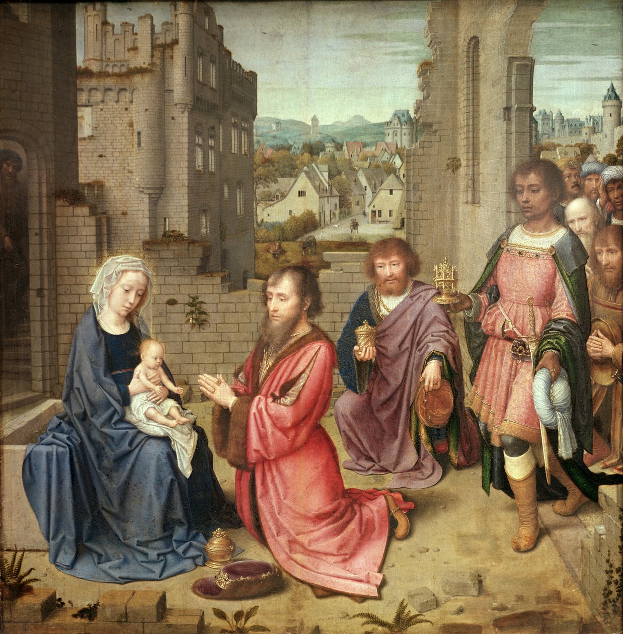 Adoracja Królów, 1515 autorstwa Gerard David