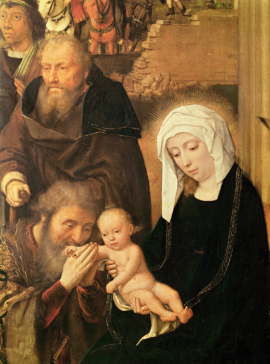 Pokłon Trzech Króli (olej na desce dębowej) autorstwa Gerard David