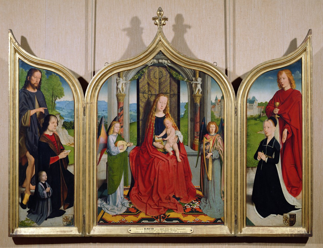 Tryptyk rodziny Sedano, ok. 1495-98 autorstwa Gerard David