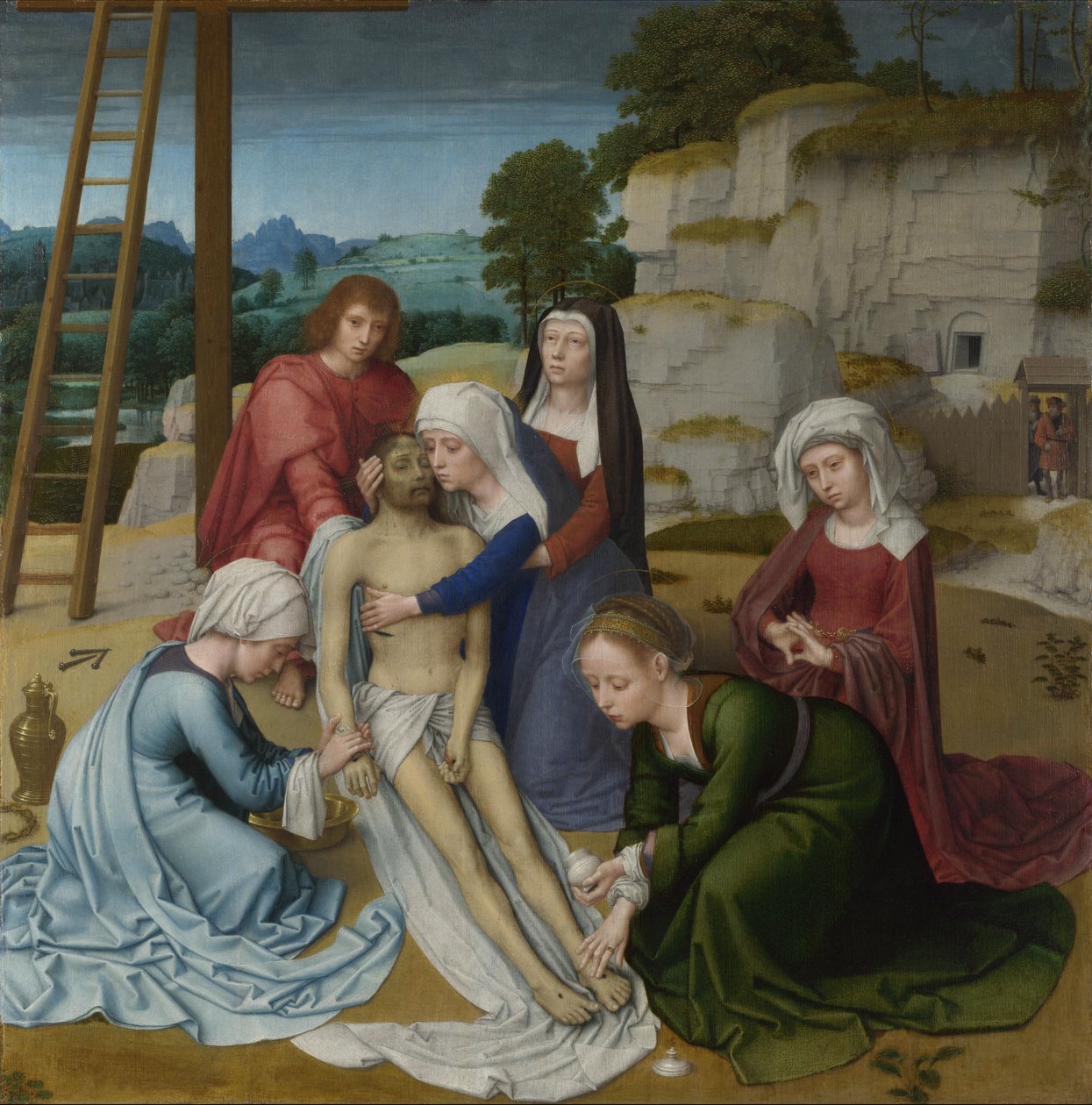 Lament nad zmarłym Chrystusem autorstwa Gerard David
