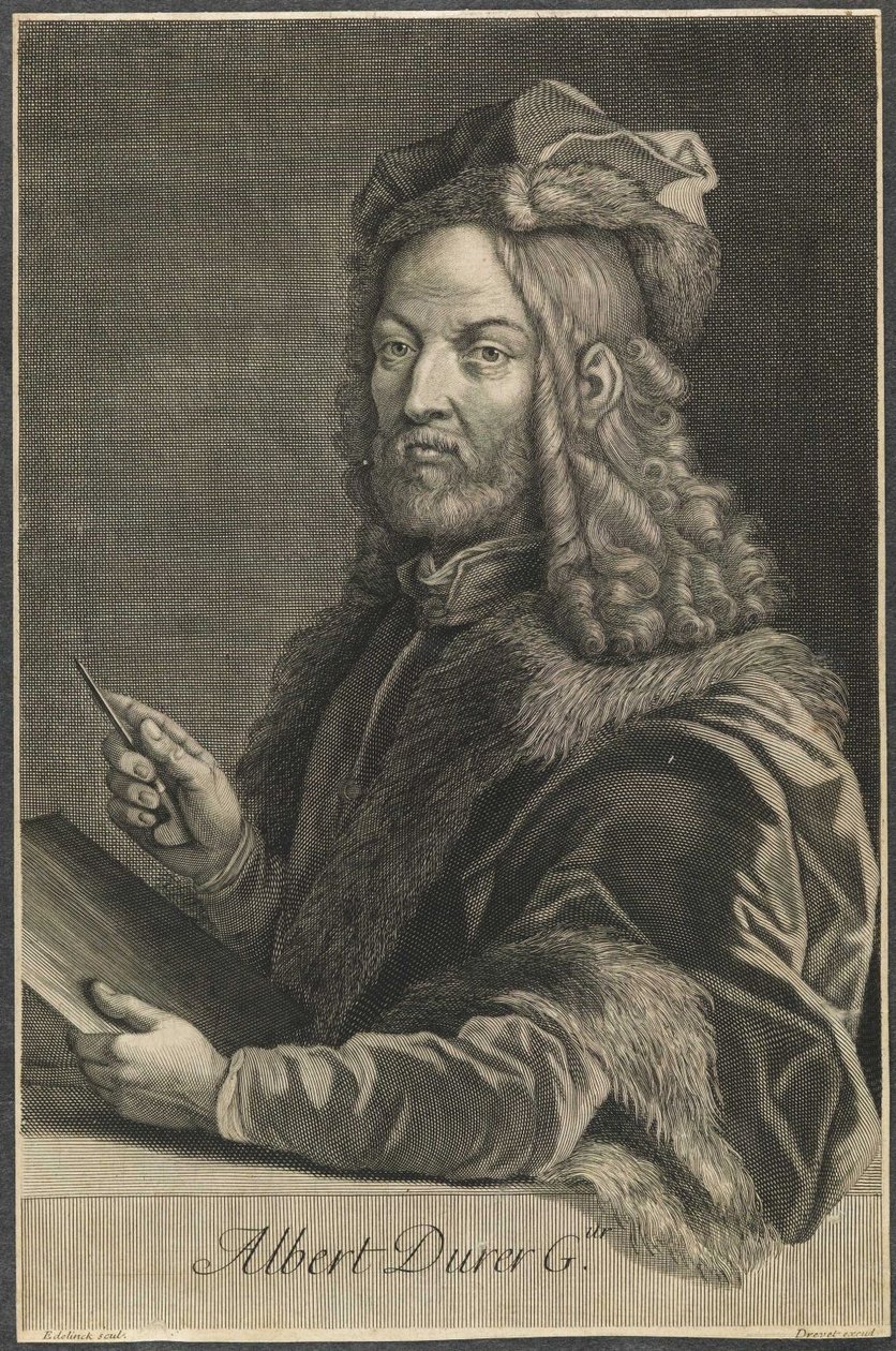 Albrecht Durer Albert Durer Gur autorstwa Gérard Edelinck