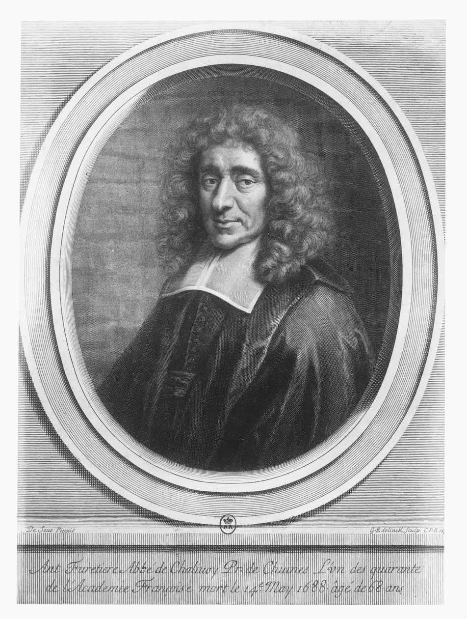 Antoine Furetière autorstwa Gérard Edelinck
