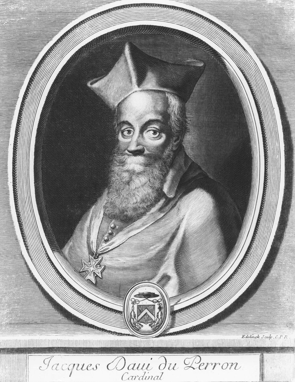 Jacques Davy Duperron autorstwa Gérard Edelinck