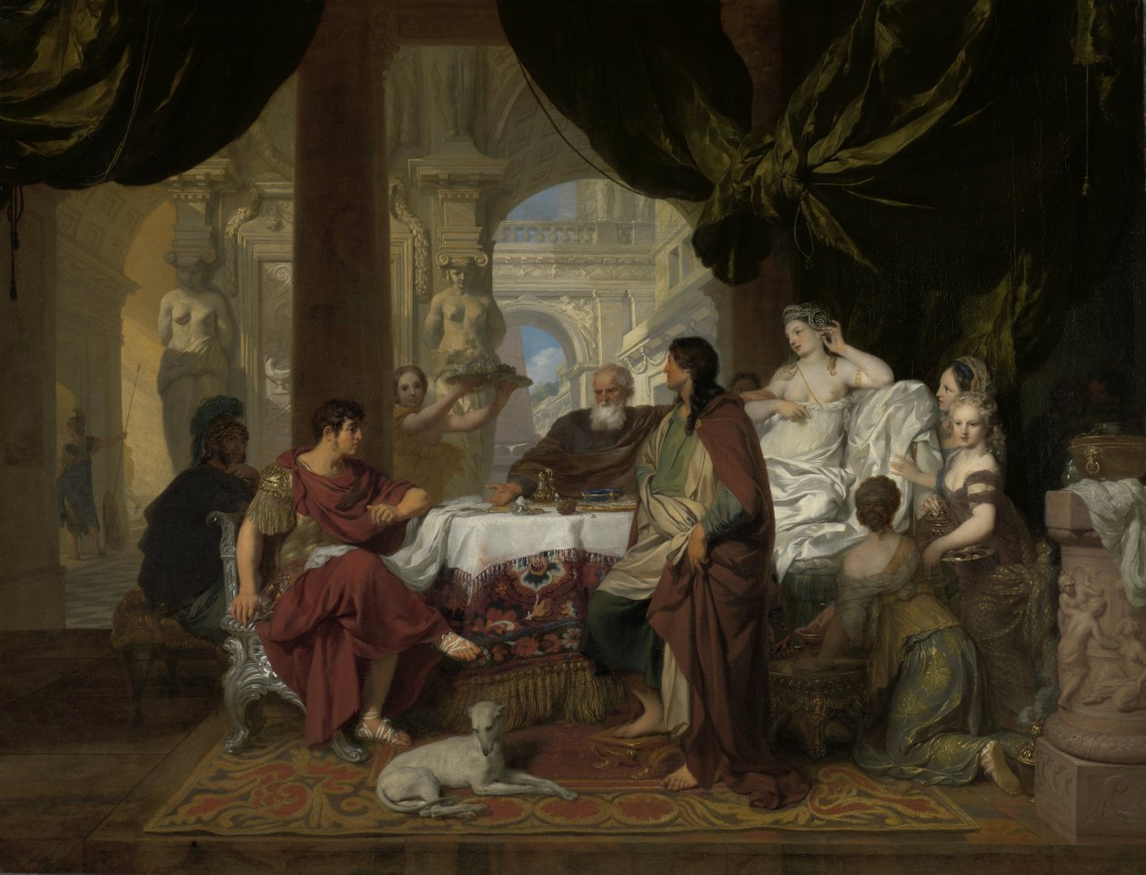 Bankiet Kleopatry, ok. 1675-80 autorstwa Gerard de Lairesse