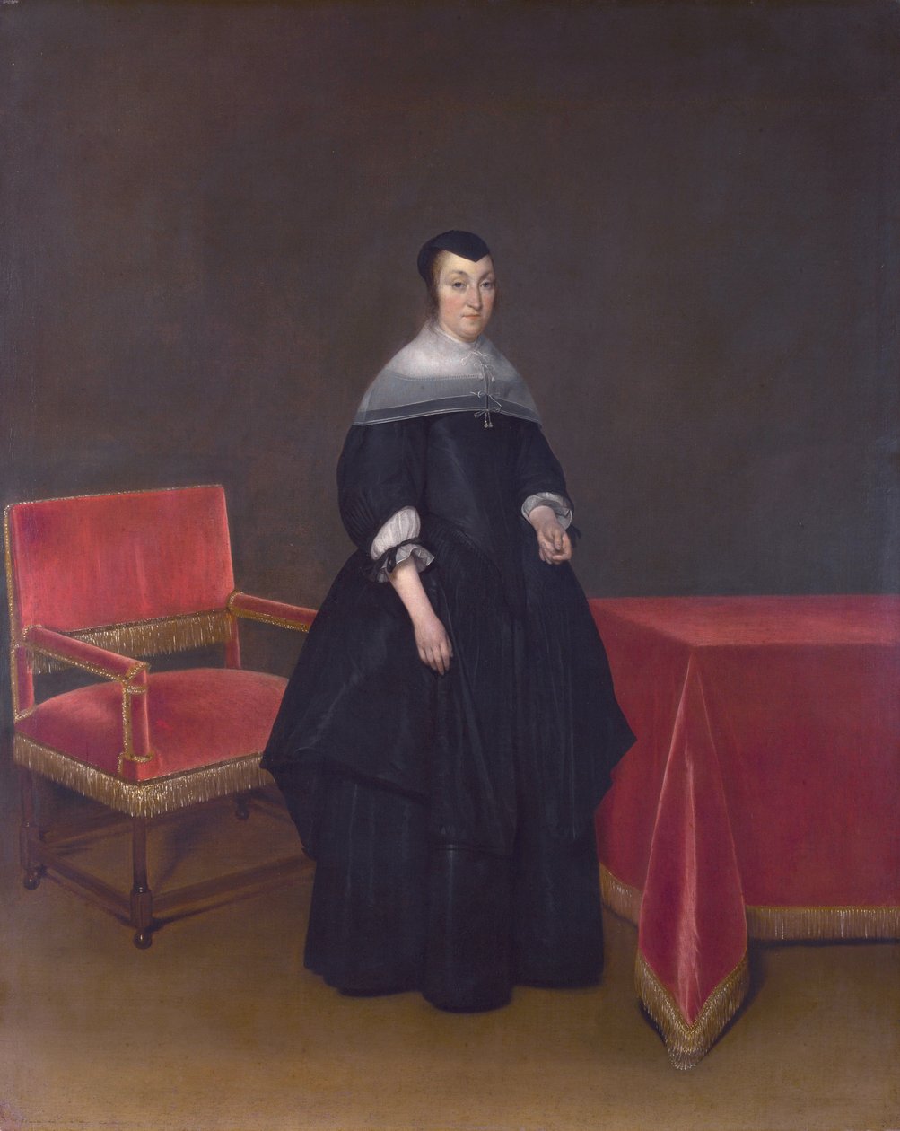 Hermanna van der Cruysse (1615-1705), żona Abrahama van Suchtelena (1600-1661) autorstwa Gerard ter Borch