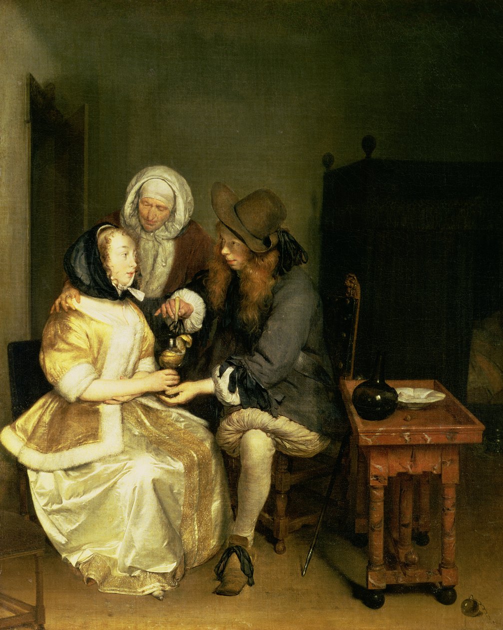 Kieliszek lemoniady autorstwa Gerard ter Borch