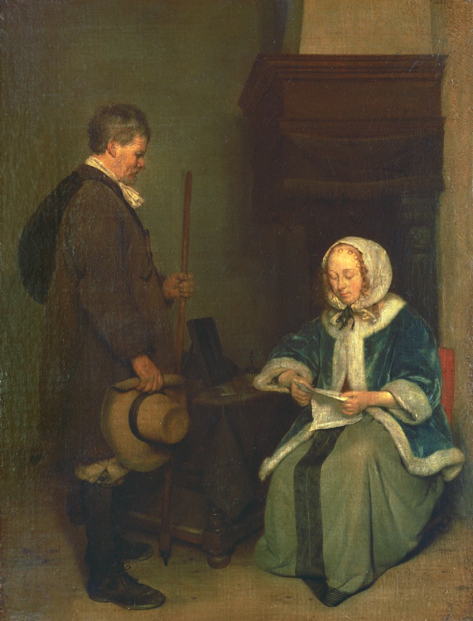 Przesłanie, ok. 1658-1660 autorstwa Gerard ter Borch