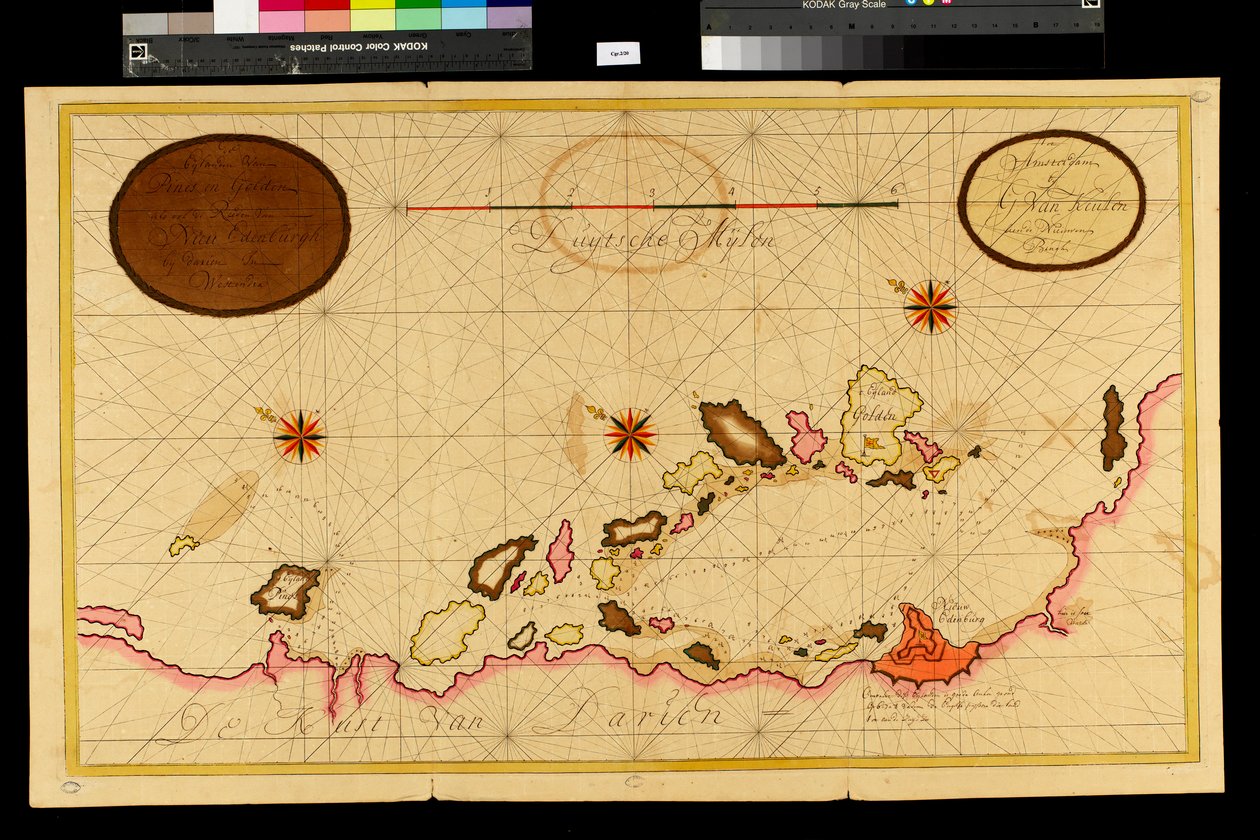 Mapa Zatoki Darien, 1709-13 autorstwa Gerard van Keulen