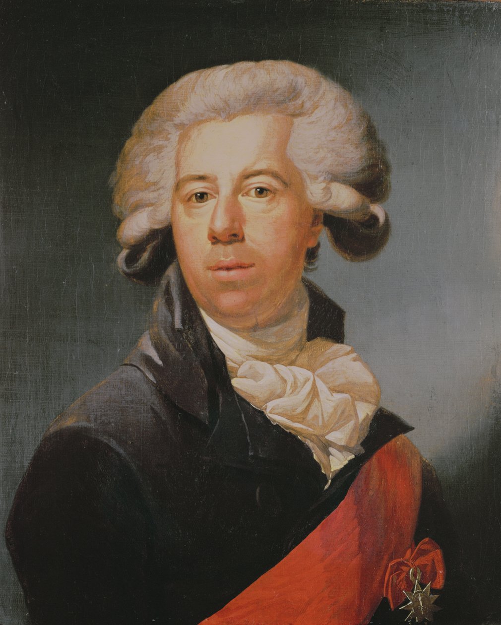 Autoportret z insygniami masońskimi autorstwa Gerard van der Puyl