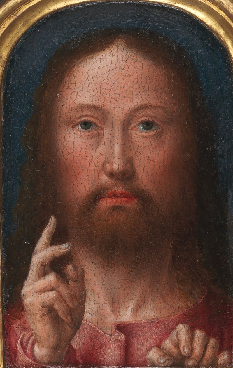 Błogosławieństwo Chrystusa, ca. 1500-1505. autorstwa Gerard David