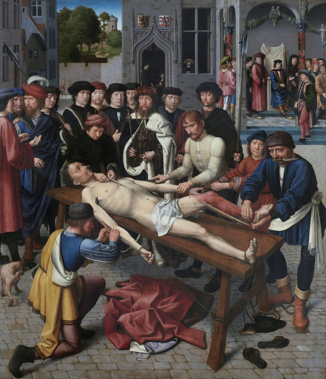 Holenderski: Wyrok Kambyzesa: oskórowanie Sisamnesa Wyrok Kambyzesa: Oskórowanie Sisamnesa autorstwa Gerard David