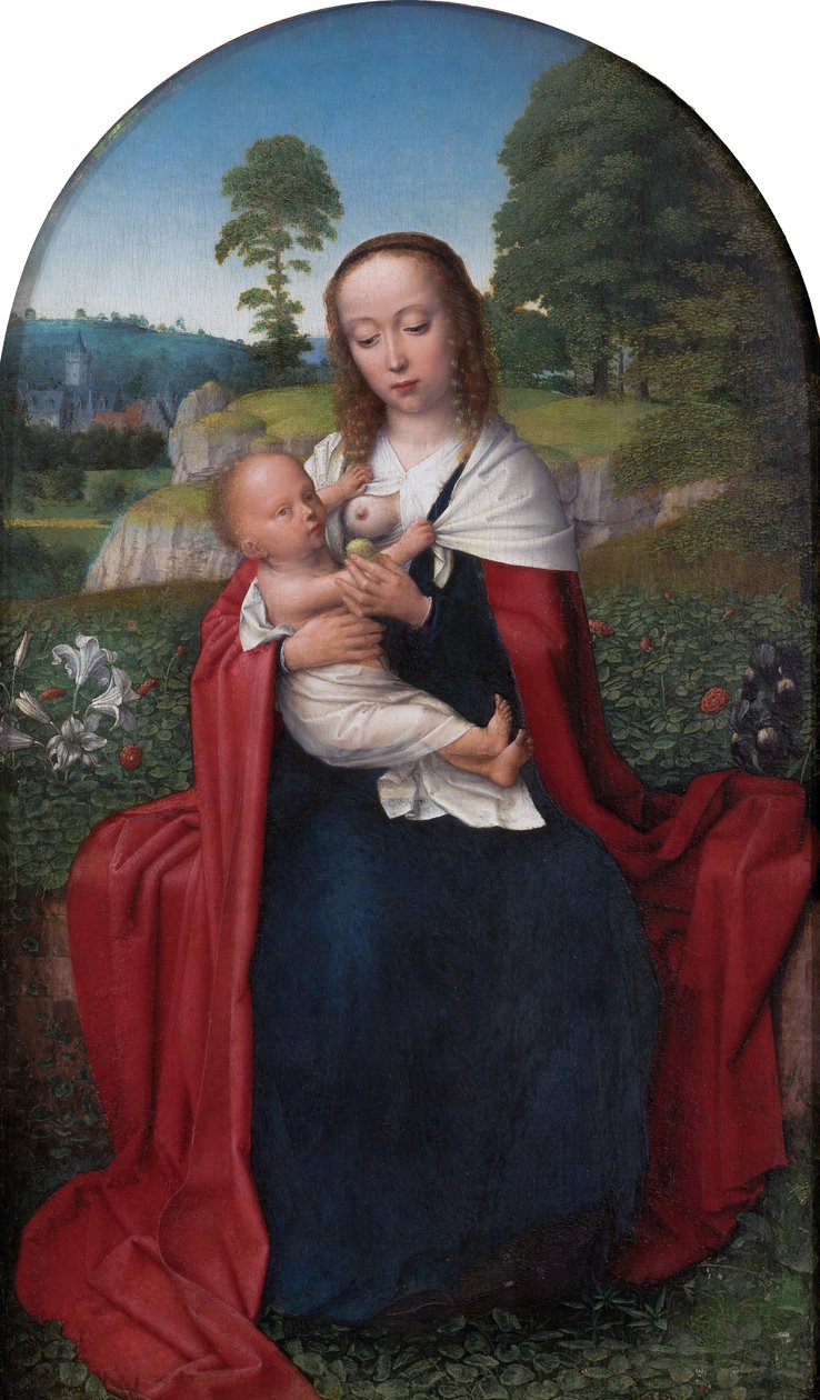 Niderlandzki: Maria z dzieckiem na tle krajobrazu Dziewica z dzieckiem na tle krajobrazu autorstwa Gerard David