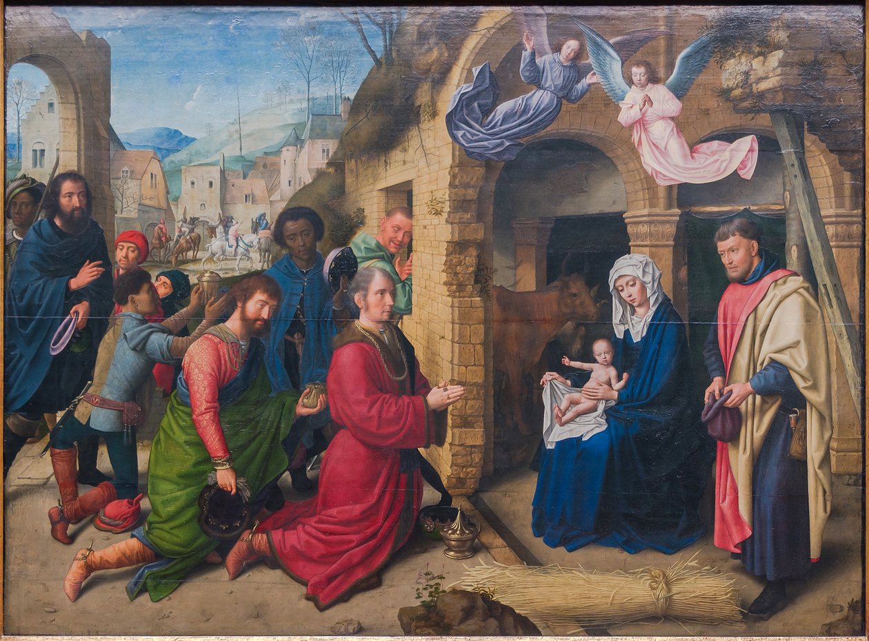 Die Anbetung der Könige (kopia za Hugo van der Goesem) Pokłon Trzech Króli autorstwa Gerard David