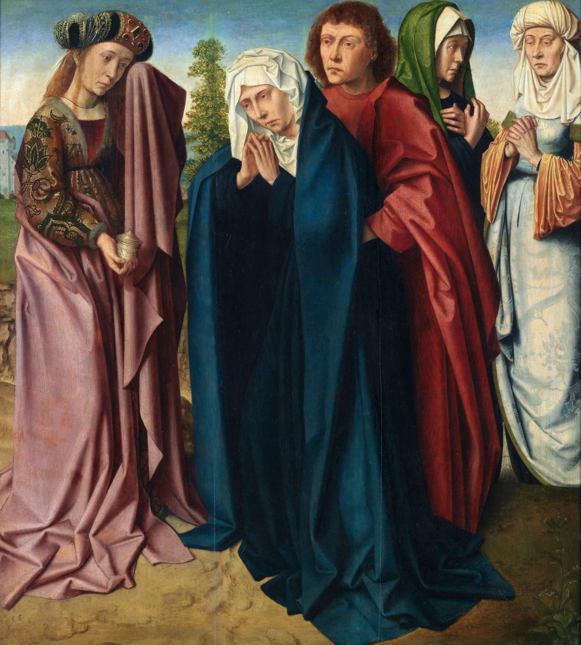Święte kobiety (olej na desce) autorstwa Gerard David